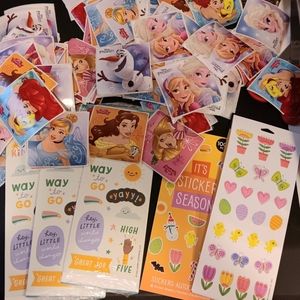 ❗️SALE X TODAY $4.9 S&H $10 HUGE lot of stickers! Over 230+! hallmark disney etc